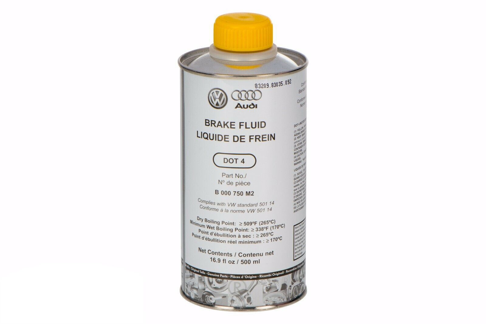 OEM NEW VW Volkswagen Audi Brake Fluid DOT 4 16.9 FL OZ 500 ML B000750M2 GENUINE OEM NEW VW Volkswagen Audi Brake Fluid DOT 4 16.9 FL OZ 500 ML B000750M2 GENUINE
