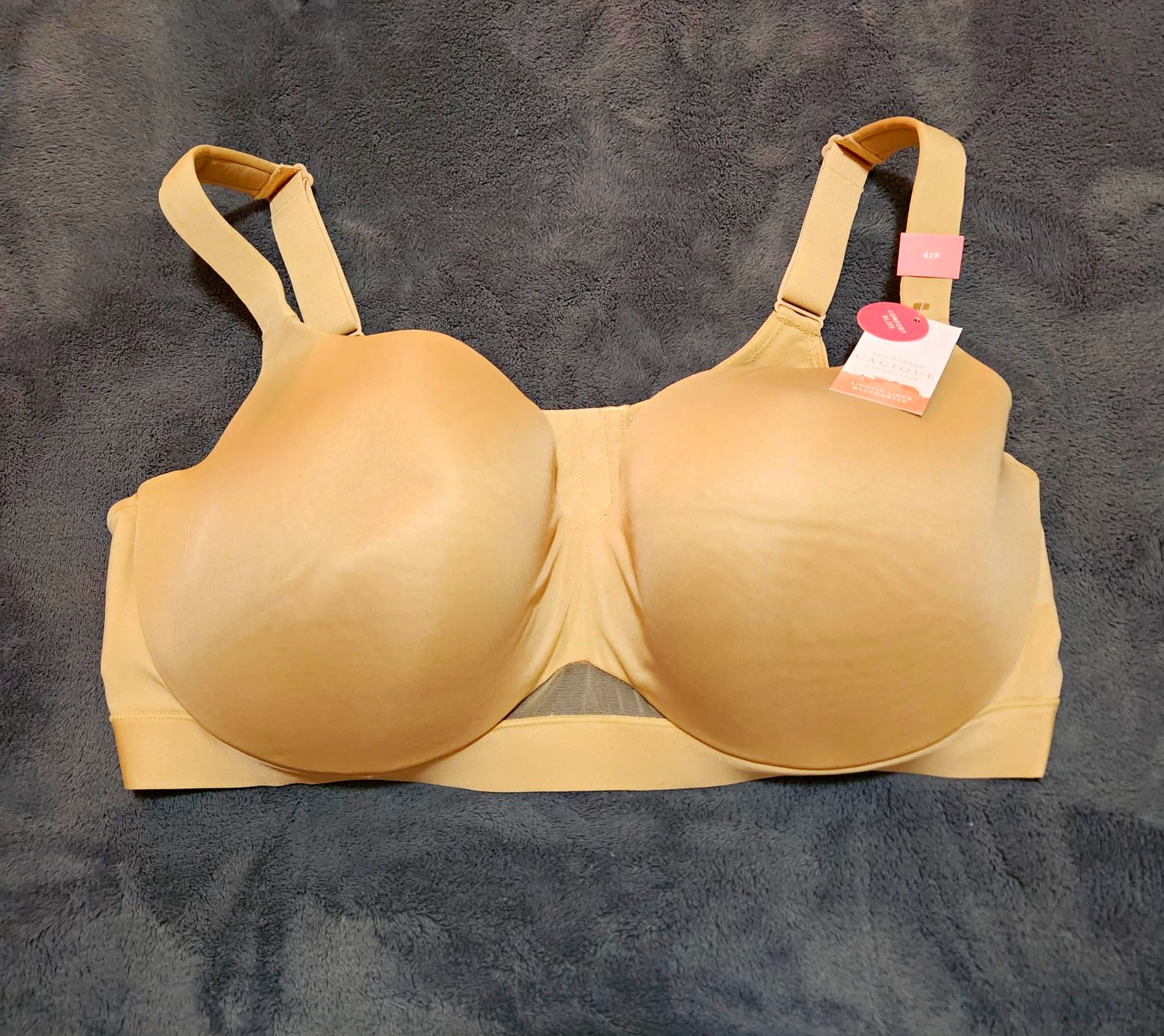 Cacique Lane Bryant 42DDD Beige Solid Underwired T-Shirt Bra Lightly Lined Cacique Lane Bryant 42DDD Beige Solid Underwired T-Shirt Bra Lightly Lined