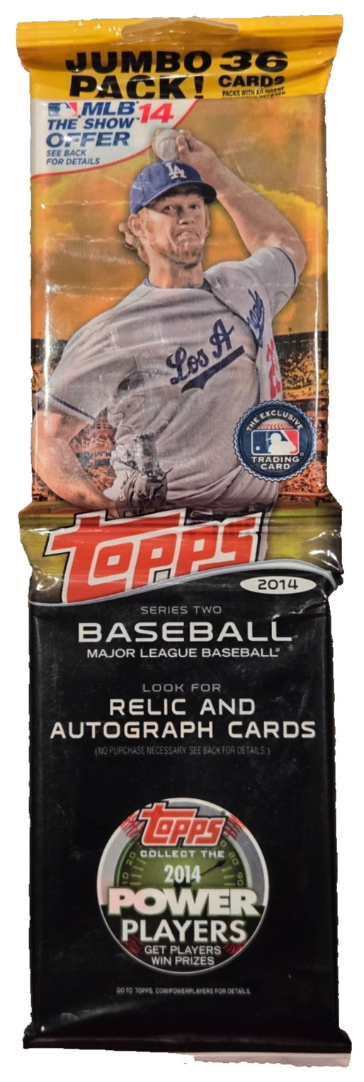 2014 Topps MLB Baseball Series 2 Jumbo Pack 36 Cards Look For Relic & Autographs