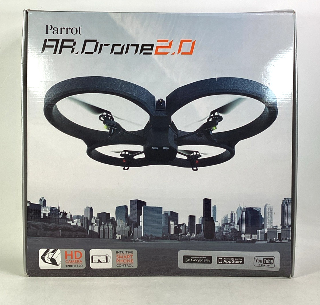 NEW Parrot AR. Drone 2.0 Quadricopter Drone HD 720p Camera Blue Orange PF721002
