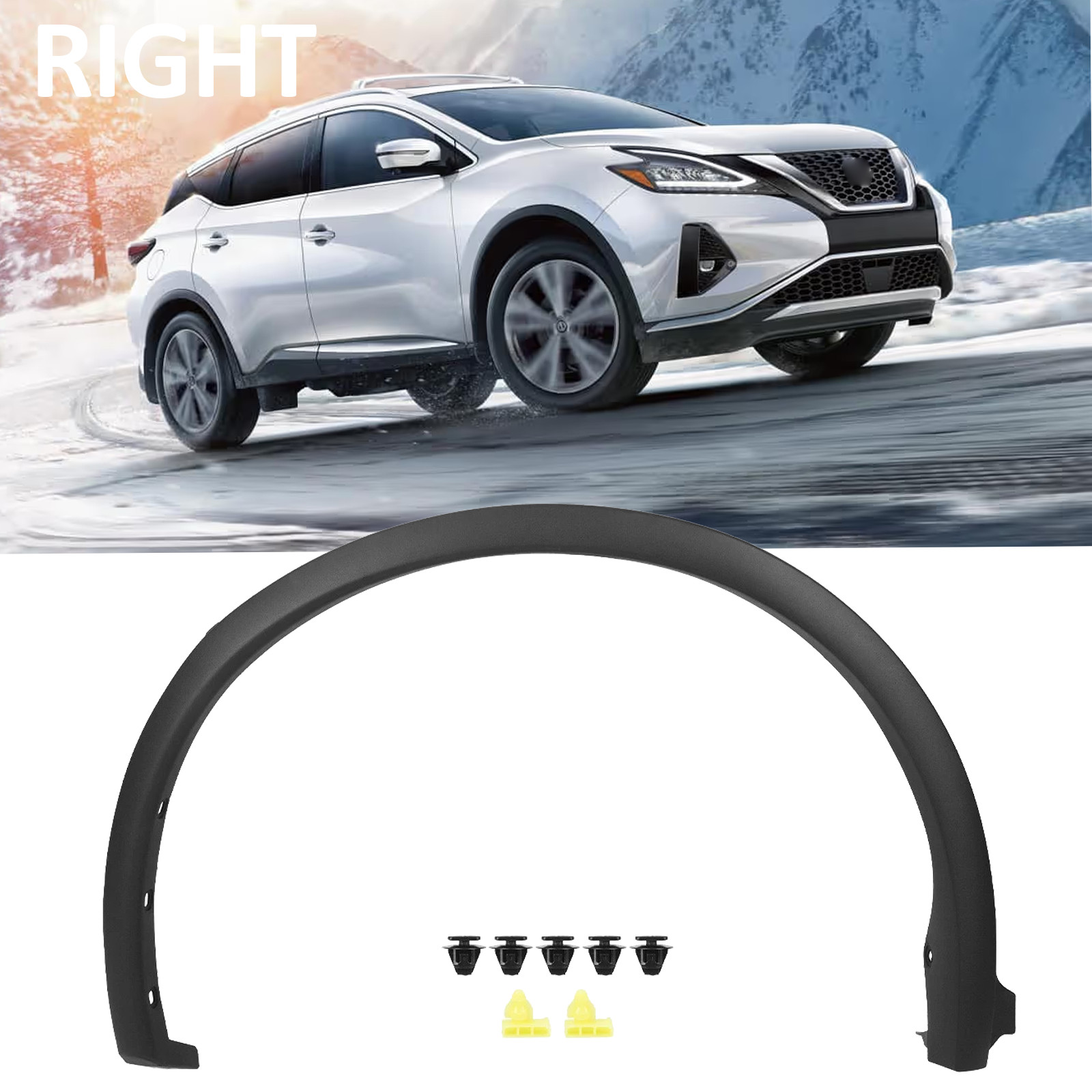 Fits 2015-2025 Nissan Murano Right Fender Flare Molding Trim Passenger Side Rear