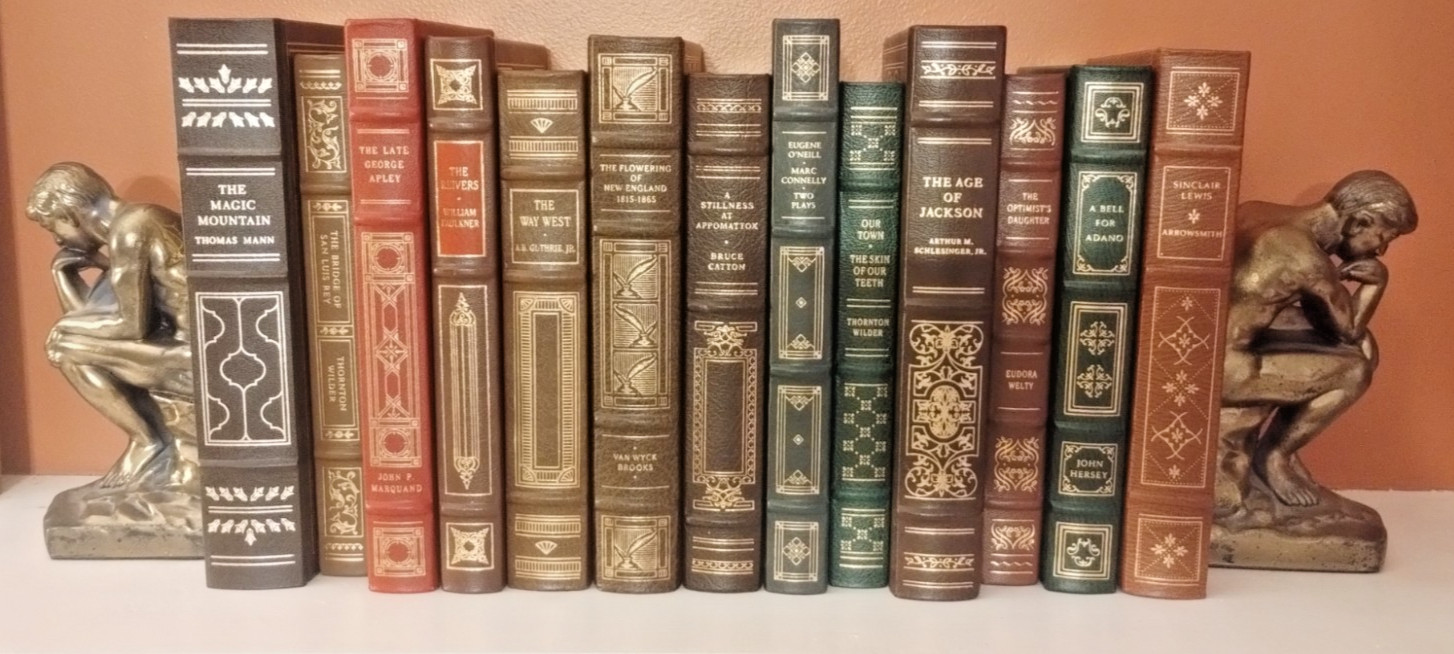 Franklin Library Leather Bound Books Lot of 13 Pulitzer Classics Faulkner Mann