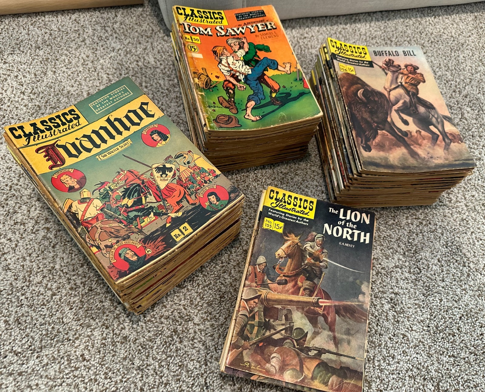 Classics Illustrated 116 Comic Lot #2-166 - Cover Variants - Vintage Collection