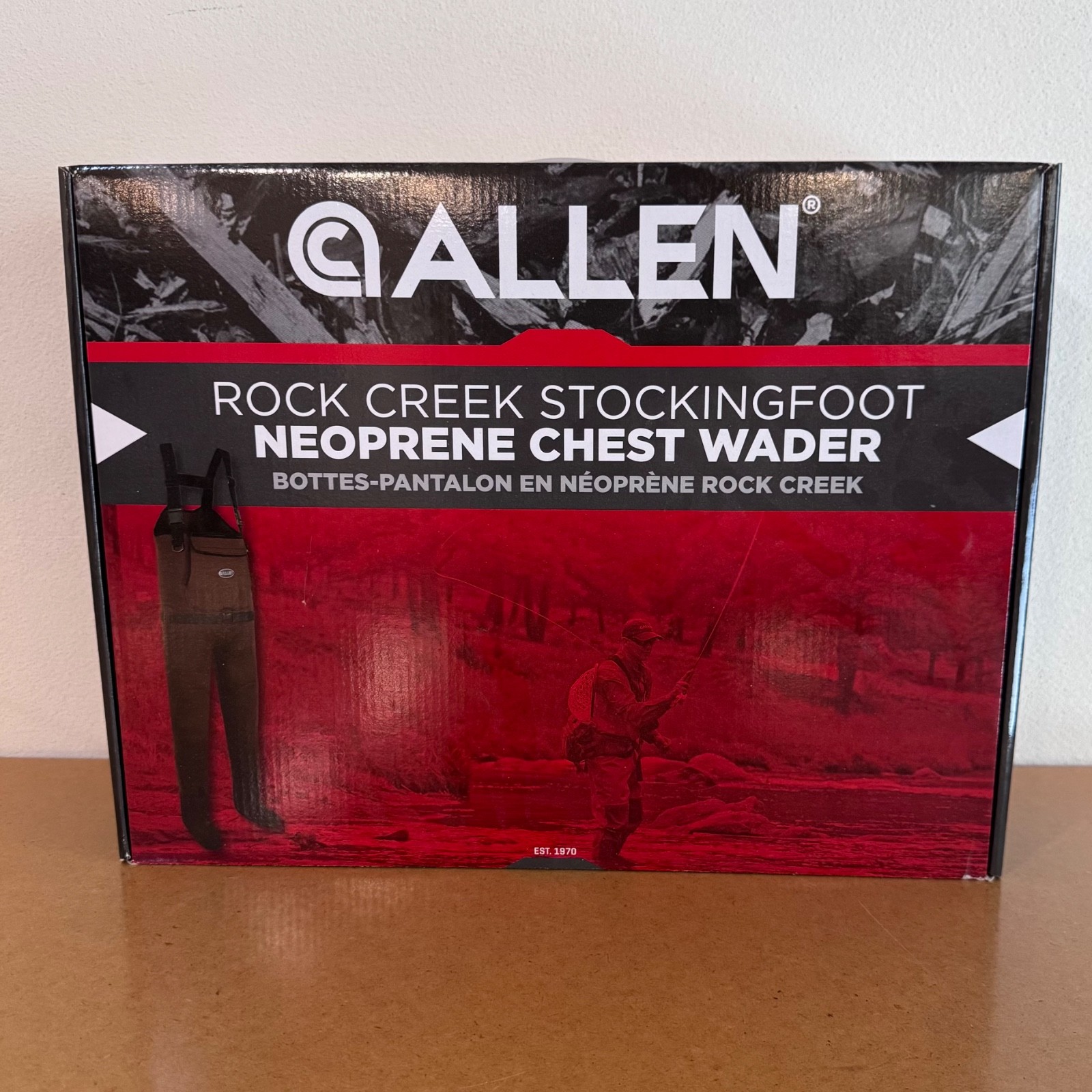 Allen Rock Creek Stockingfoot Neoprene Chest Wader Adjustable Suspenders - NEW