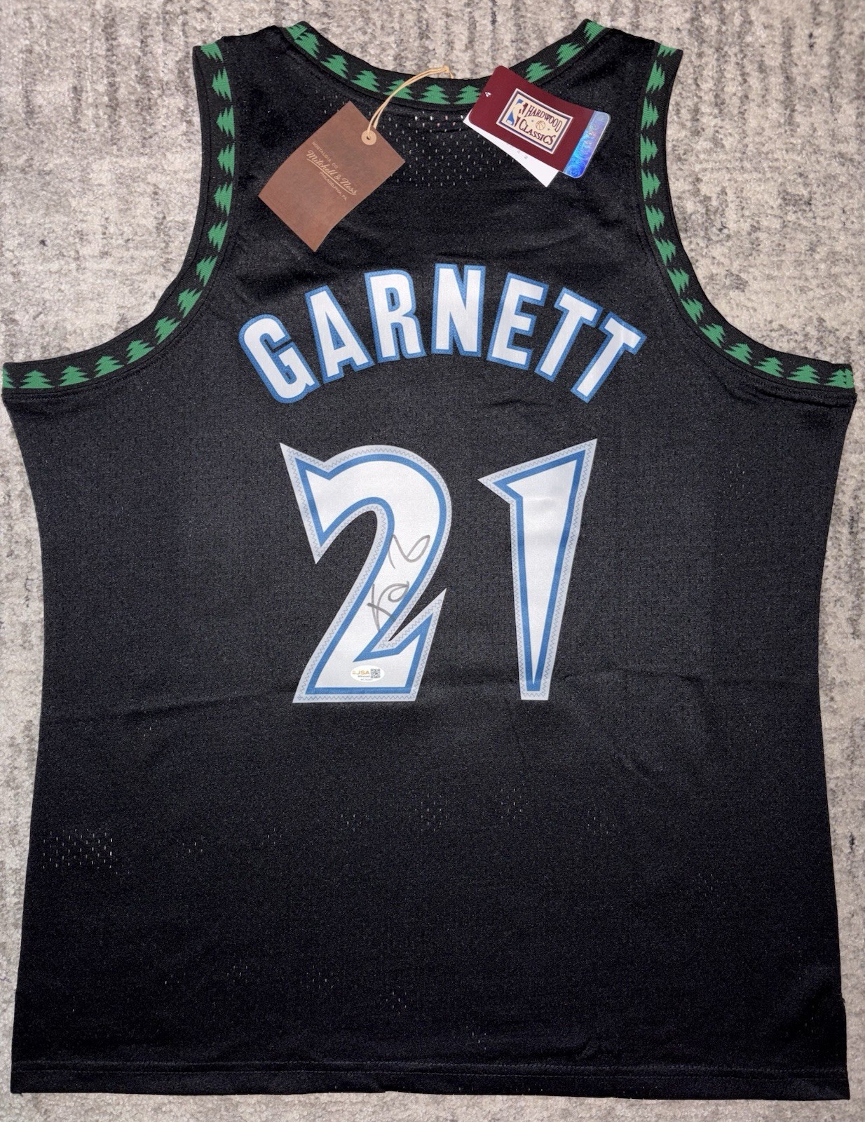 Kevin Garnett Signed T-Wolves Mitchell N Ness Authentic Jersey JSA WITNESS COA