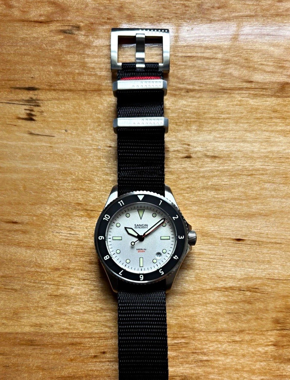 Sangin Instruments- Merlin 39mm White Dial Sangin Instruments- Merlin 39mm White Dial