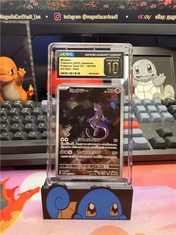 CGC 10 Pristine Mewtwo Pokémon Card 151 (2023) - 183/165 Art Rare Holo  - JPN
