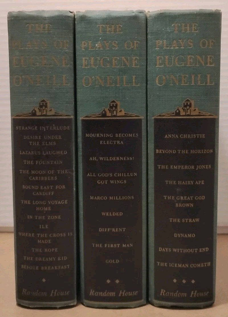 THE PLAYS OF EUGENE O\'NEILL - 1955 - Three Volumes Complete Random House HC Set THE PLAYS OF EUGENE O\'NEILL - 1955 - Three Volumes Complete Random House HC Set