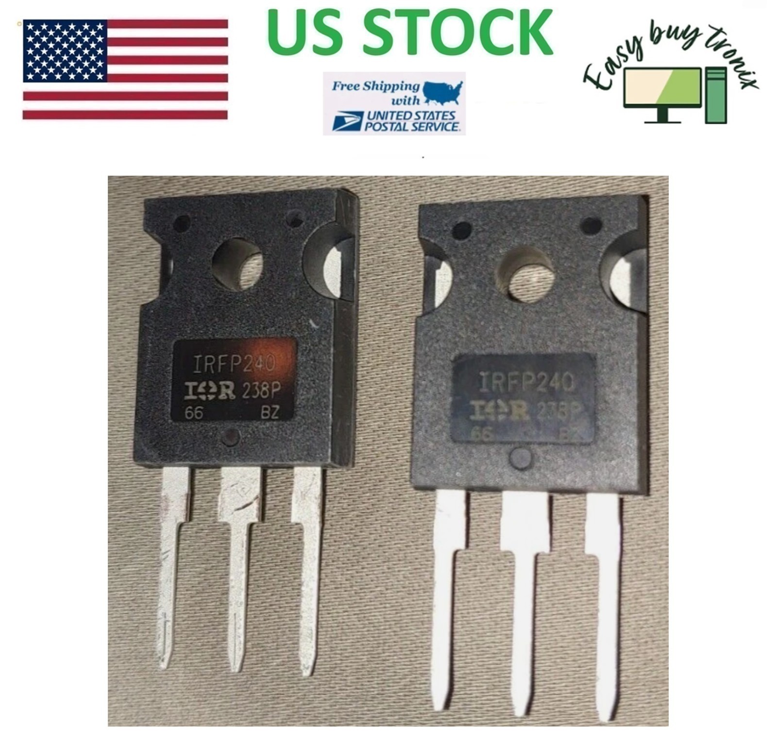 2Pcs 1 Pair Matching IRFP240 + IRFP9240 | New Original IR IOR Mosfet