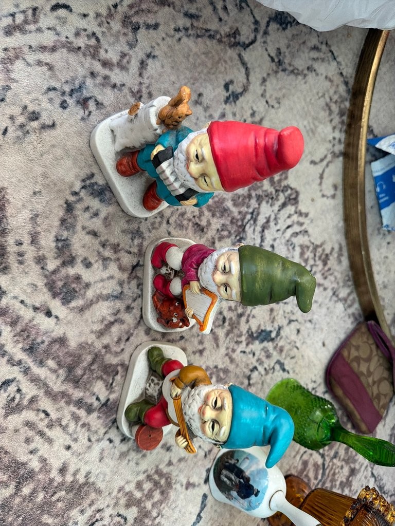 Set of 3 Homco Vintage Ceramic Gnome Figurines Set of 3 Homco Vintage Ceramic Gnome Figurines