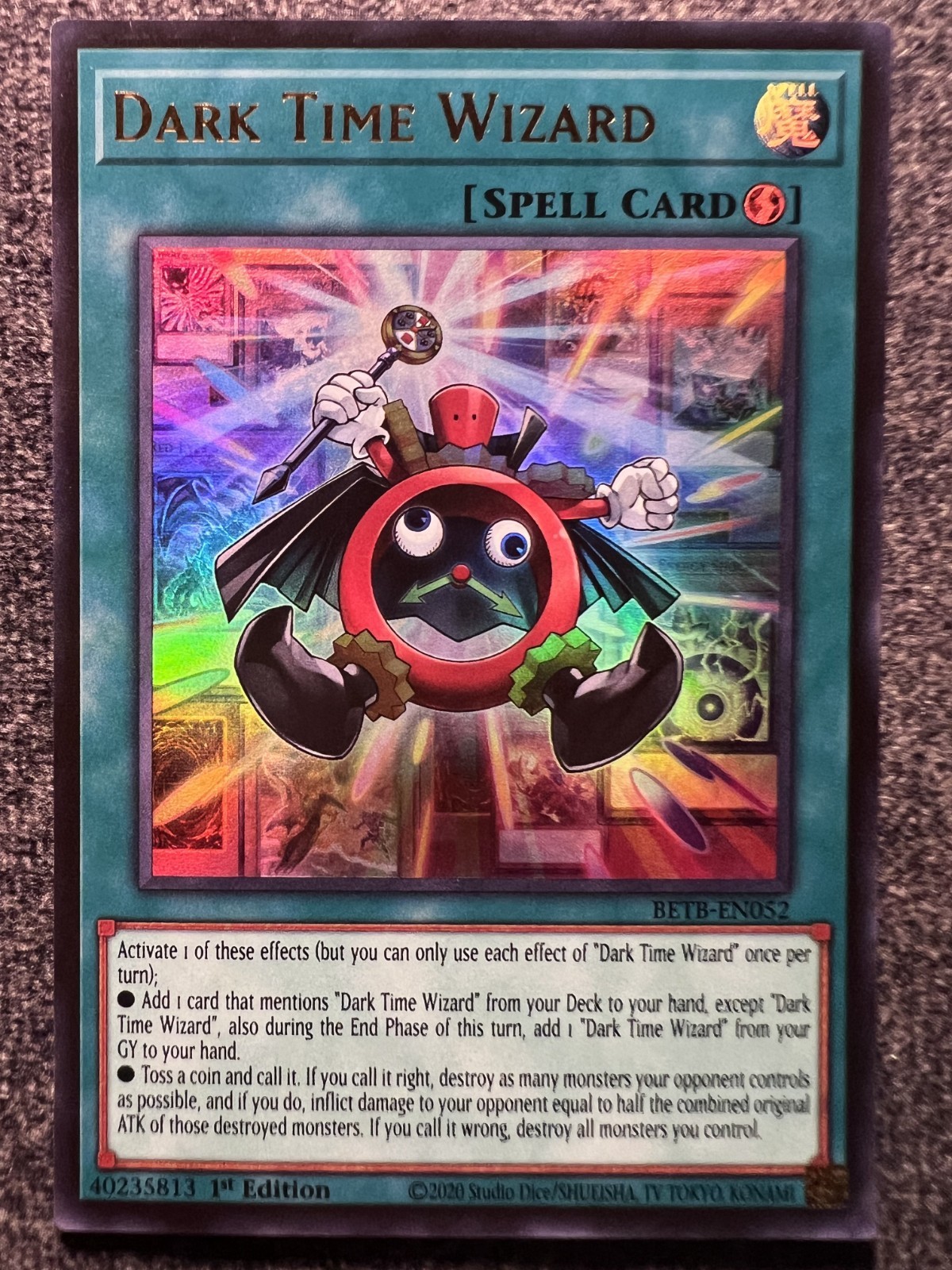 Yugioh Dark Time Wizard BETB-EN052 Ultra Rare 1st Edition NM