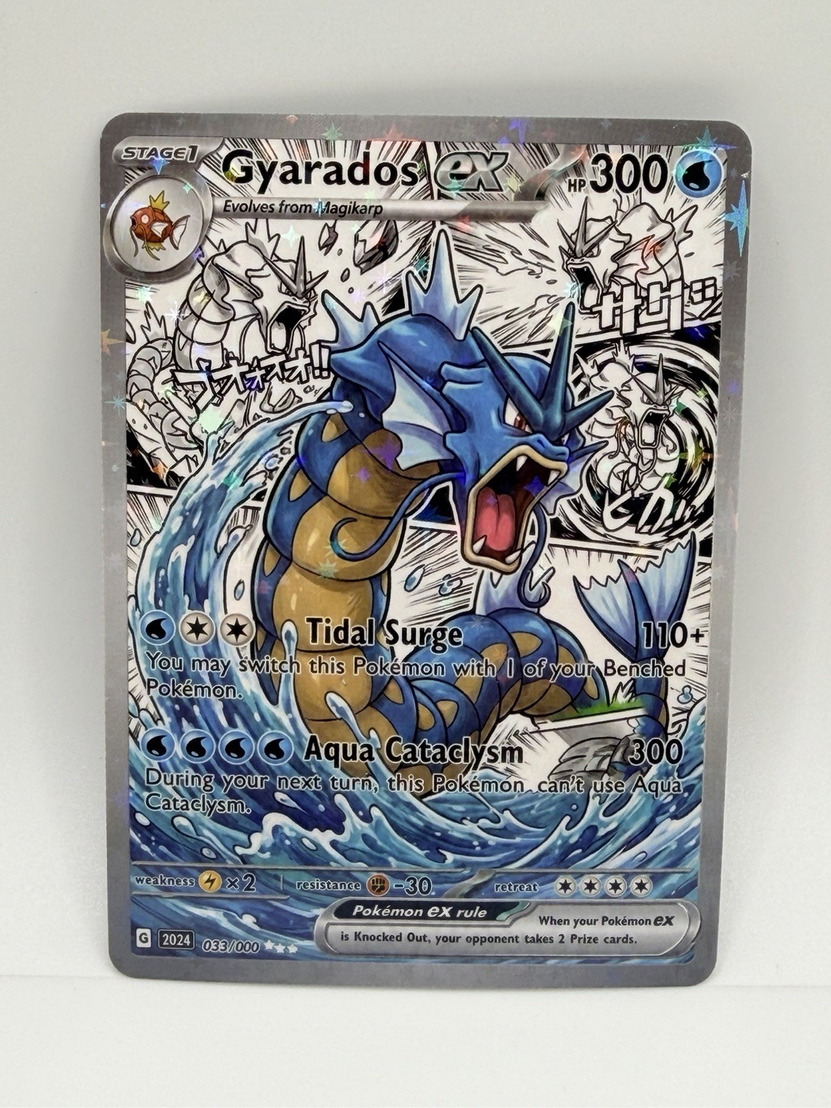 Pokemon Manga Gyarados Special Doujin Art Holo Card Pokemon Manga Gyarados Special Doujin Art Holo Card