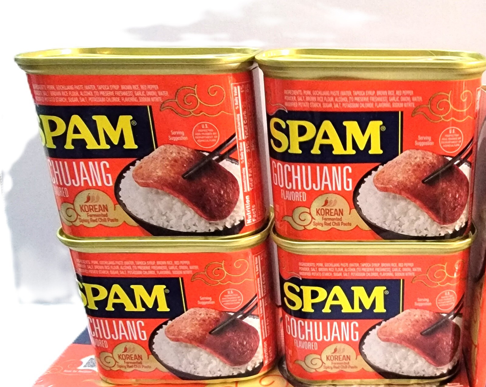 4X SPAM Gochujang - NEW FLAVOR 2024 - 12oz Cans Exp 08/27 