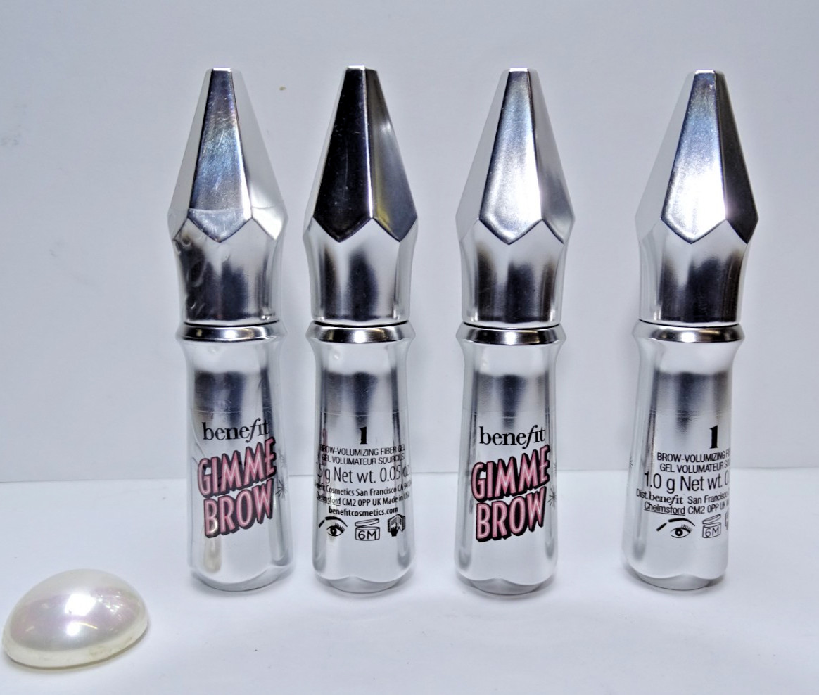 X 4 BENEFIT GIMME BROW Volumizing Fiber Gel #1- 0.05 oz X 4 BENEFIT GIMME BROW Volumizing Fiber Gel #1- 0.05 oz