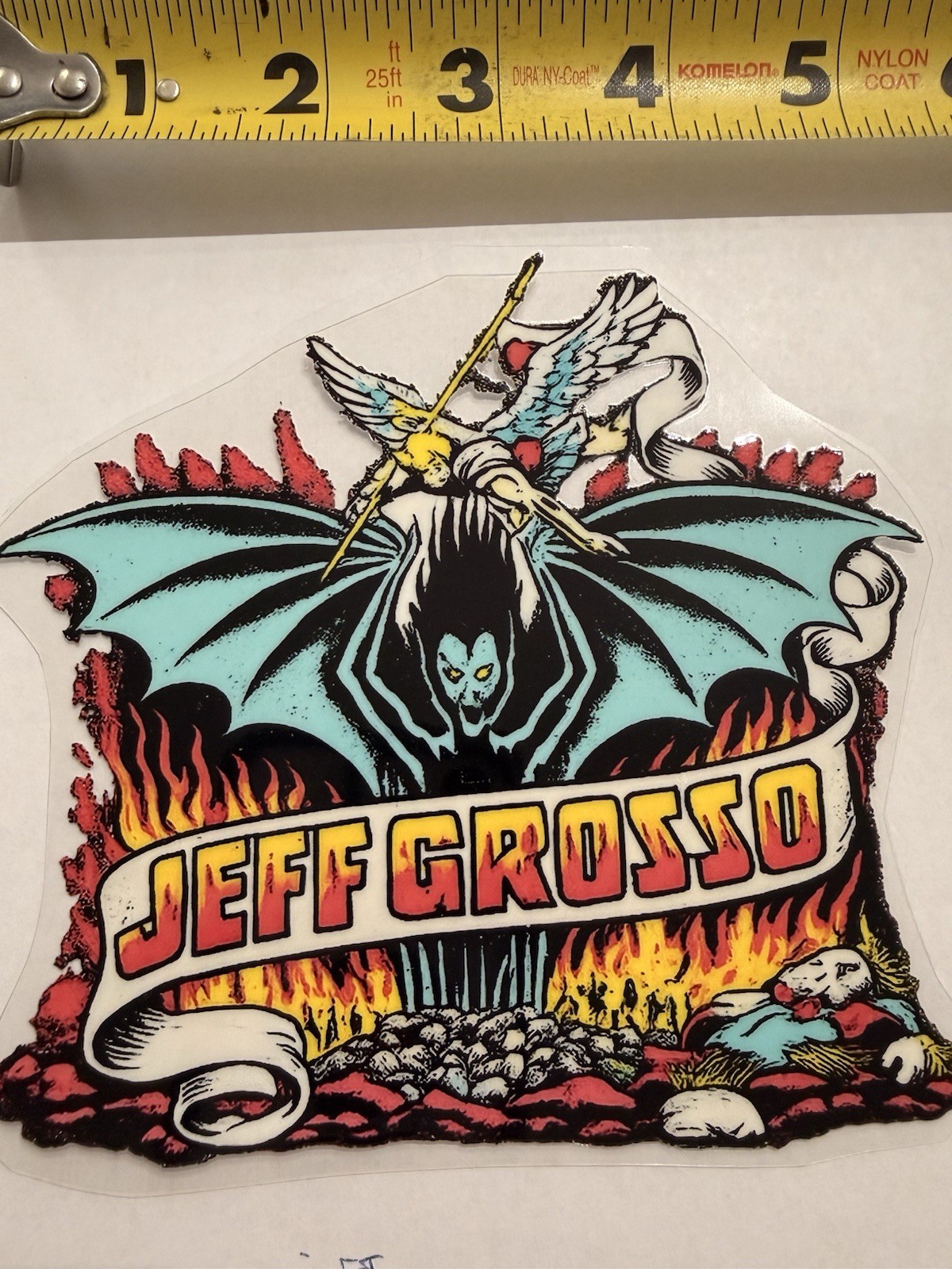 Jeff Grosso Demon OG Graphic Sticker Grosso Santa Cruz 80’s  🛹