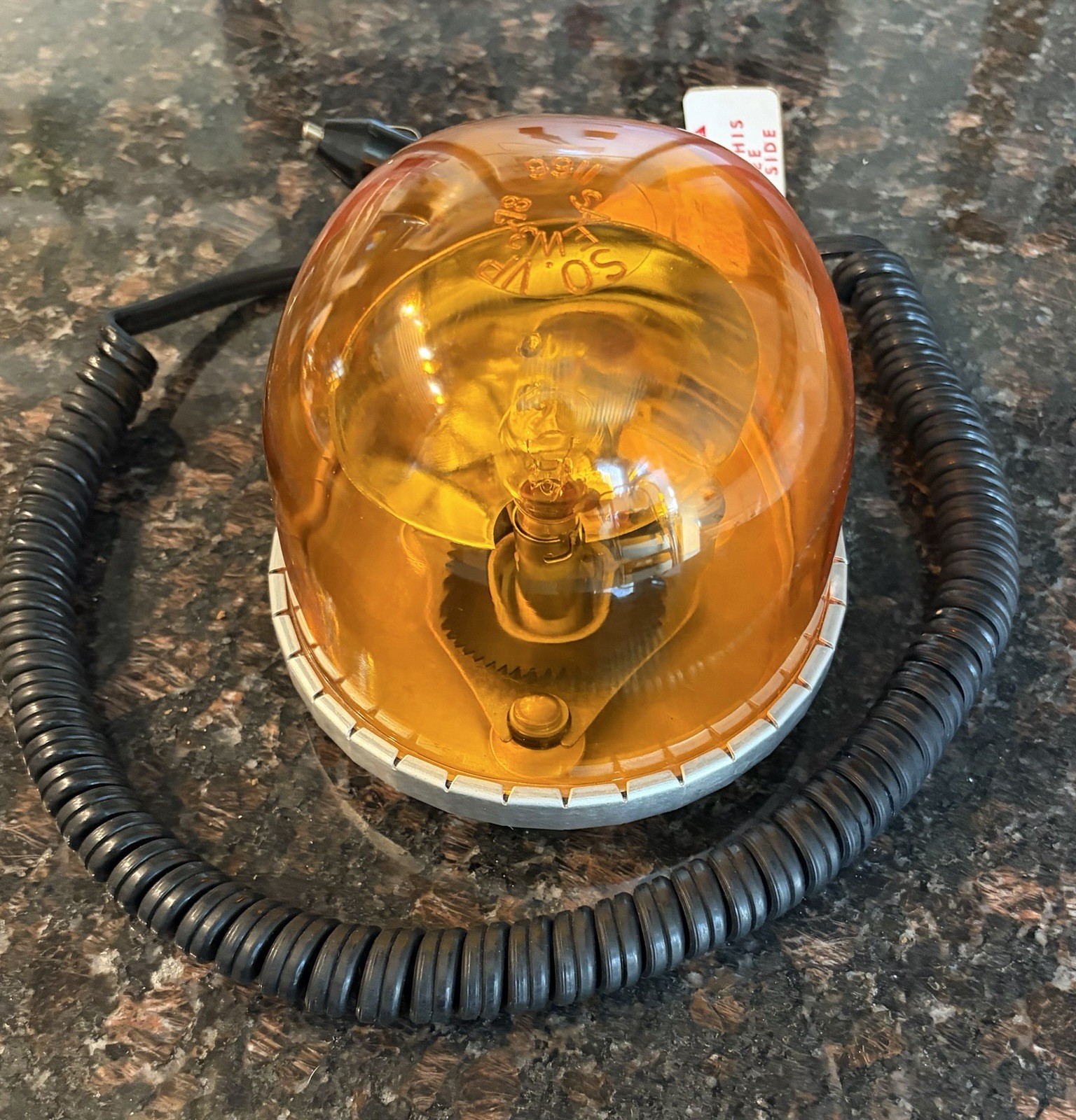 Rare Southern VP 12V Revolving Orange Light MagnetMount Model 1166/1166H Vintage