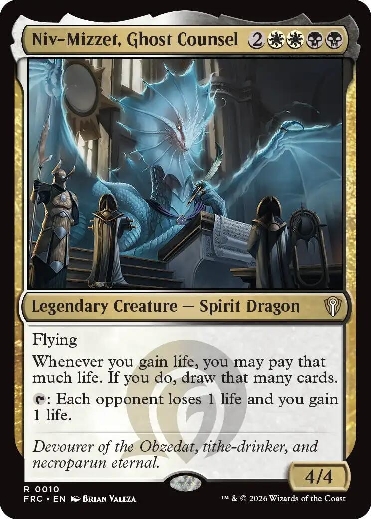 Niv-Mizzet, Ghost Counsel (10) ( NM) Commander: Reality Fracture MTG FRC Niv-Mizzet, Ghost Counsel (10) ( NM) Commander: Reality Fracture MTG FRC