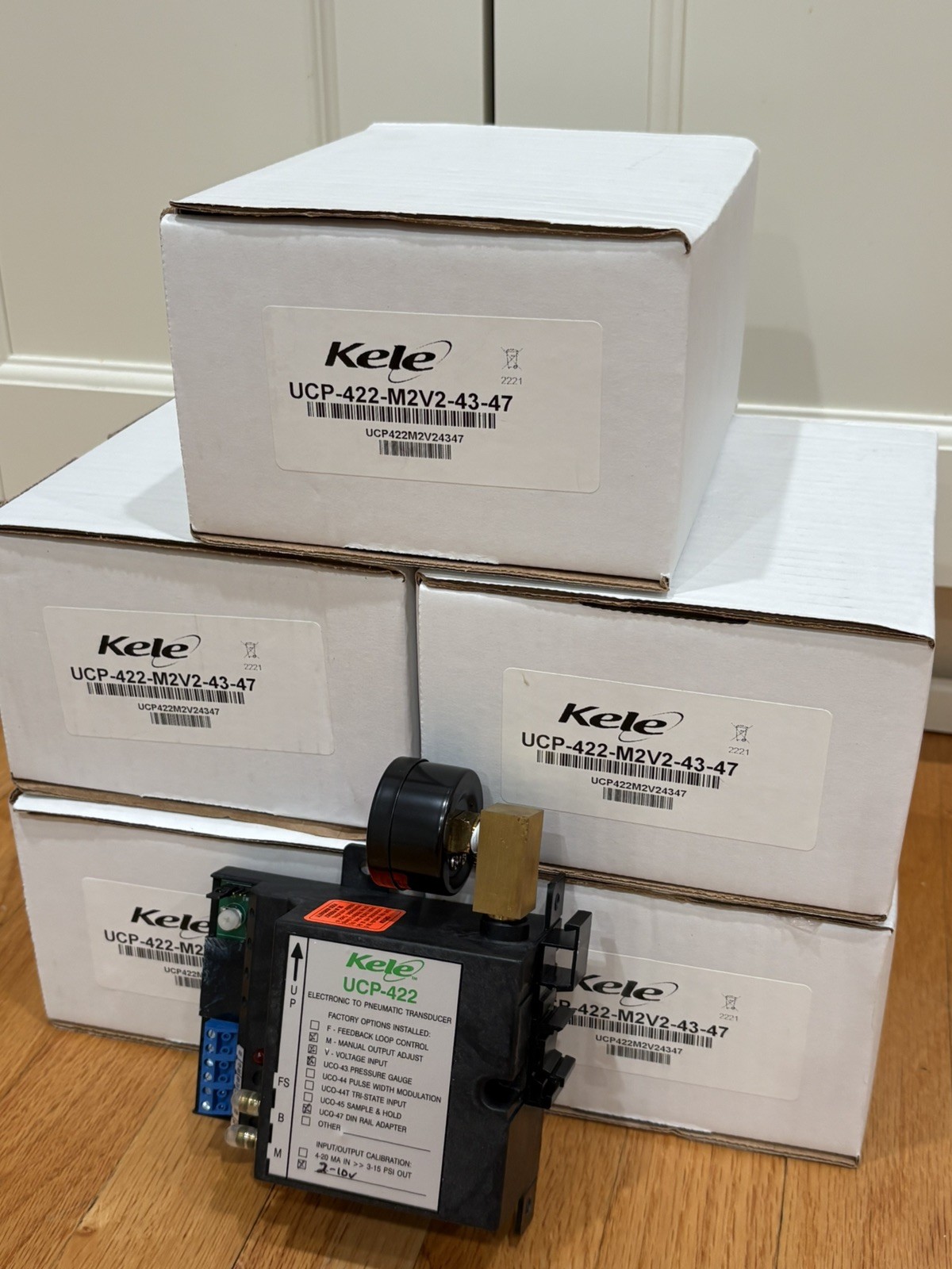 Kele UCP-422-M2V2-43-47 Transducer NEW IN BOX HVAC Pneumatic Control RARE Kele UCP-422-M2V2-43-47 Transducer NEW IN BOX HVAC Pneumatic Control RARE