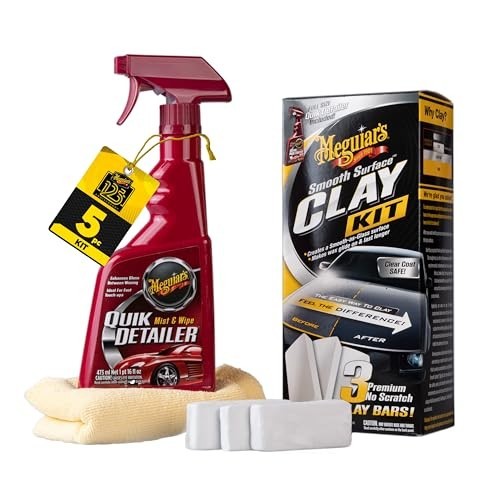 Meguiar\'s Smooth Surface Clay Kit for Smooth as Glass Paint Finish Car Care