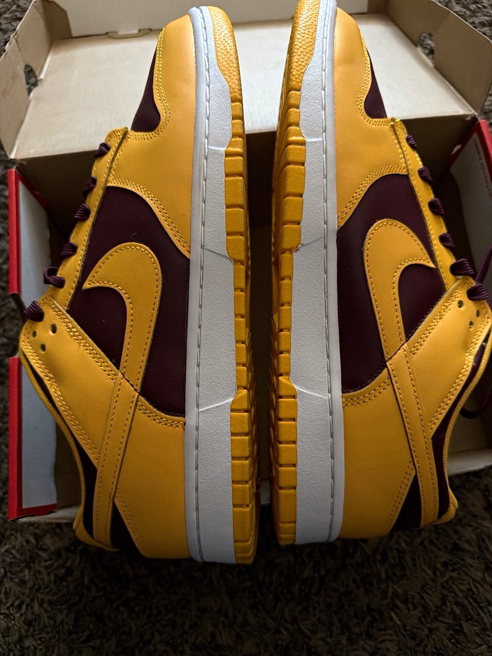 Nike Dunk Low Retro Arizona State Sun Devils Gold/Burgundy 2022 DD1391-702 Nike Dunk Low Retro Arizona State Sun Devils Gold/Burgundy 2022 DD1391-702