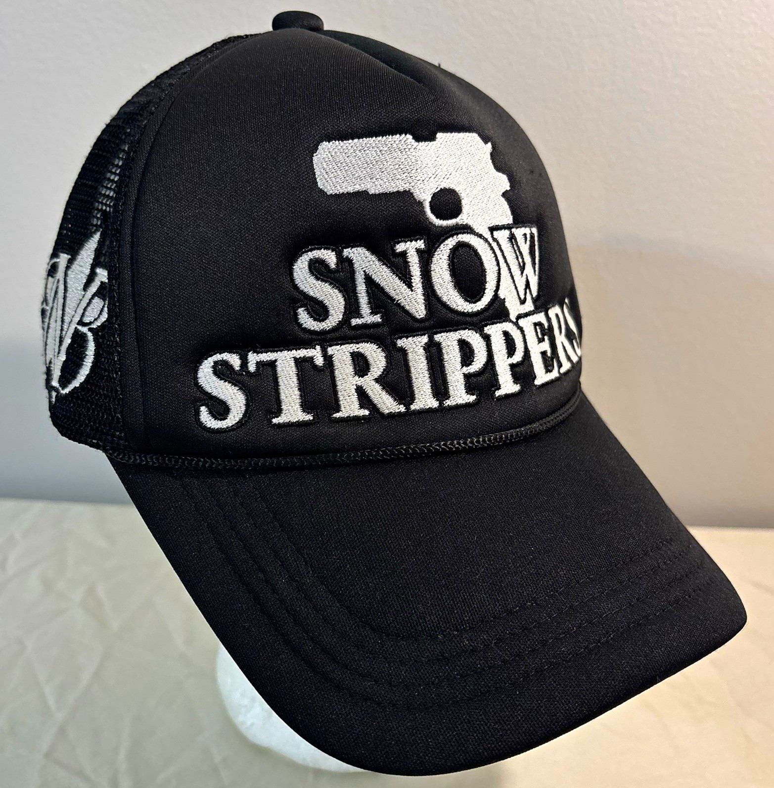 2023 Snow Strippers Embroidered Trucker Hat OG Gun Logo SnapBack Early Merch 2023 Snow Strippers Embroidered Trucker Hat OG Gun Logo SnapBack Early Merch