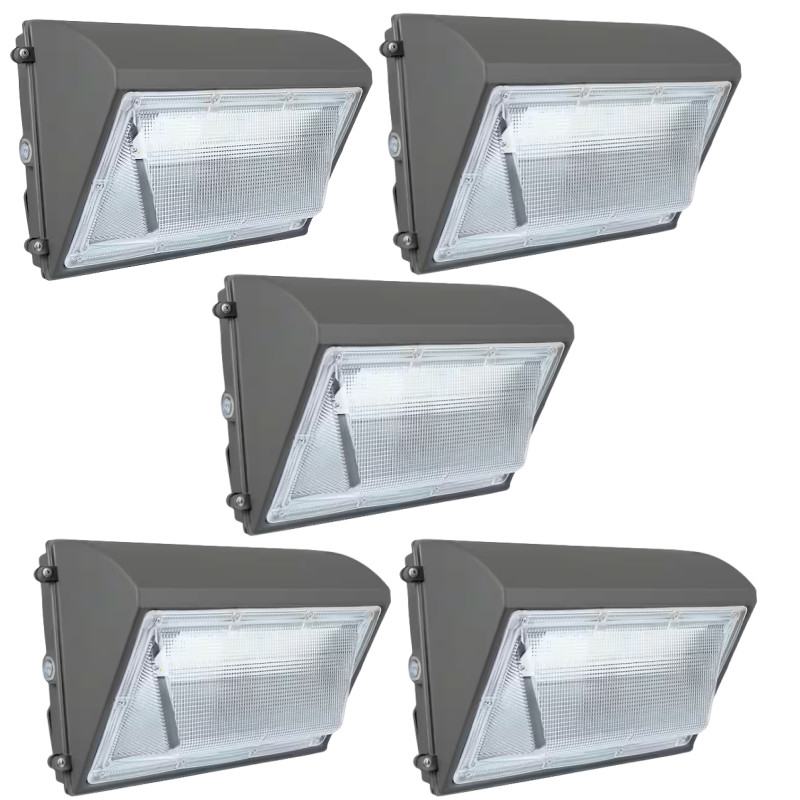 5 Pack LED Wall Pack Light 150W Commercial Industrial Outdoor Security Fixture