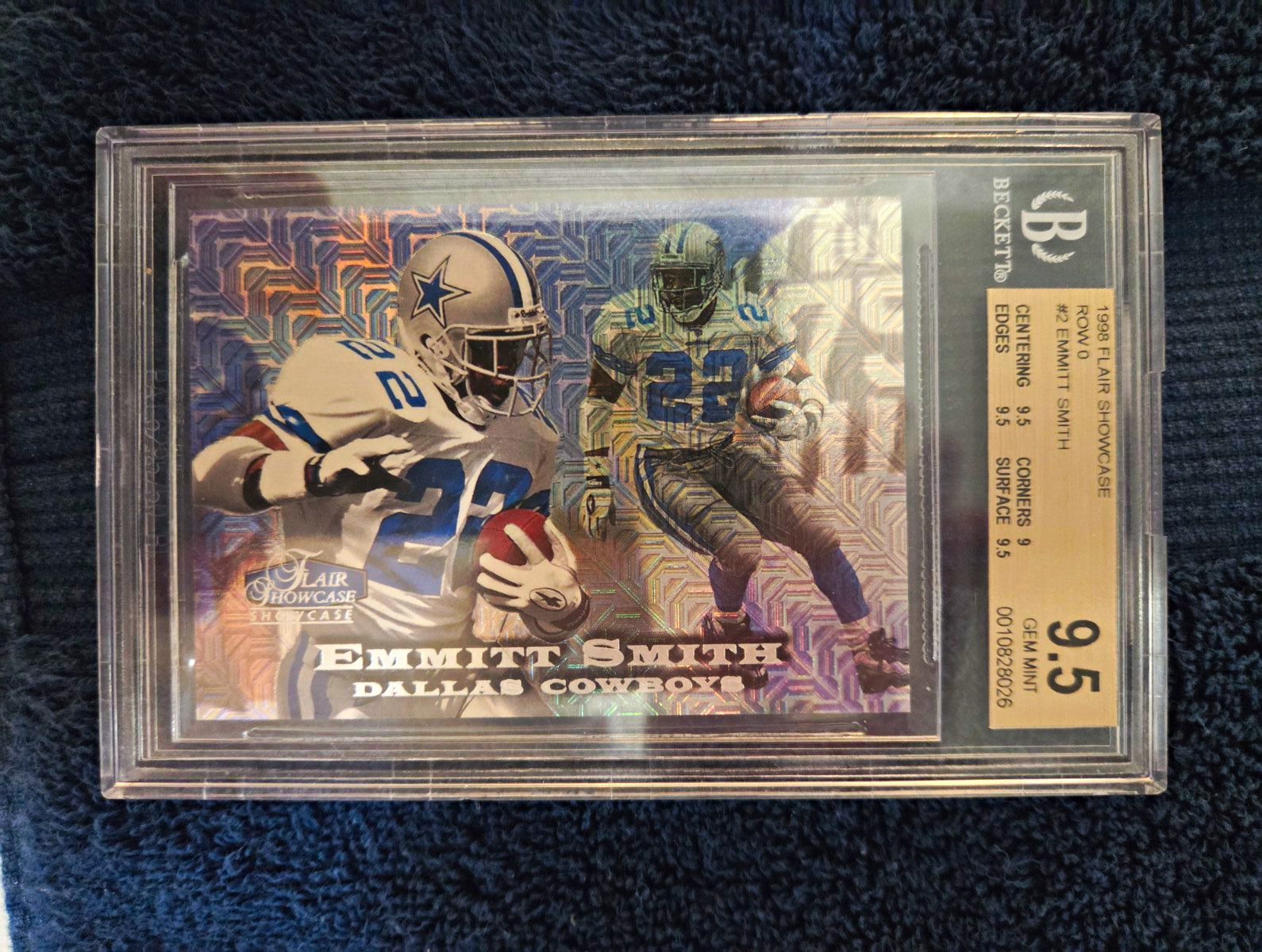 Fleer 1998 Flair Showcase Emmitt Smith Row 0 062/250 Dallas Cowboys #2 Fleer 1998 Flair Showcase Emmitt Smith Row 0 062/250 Dallas Cowboys #2