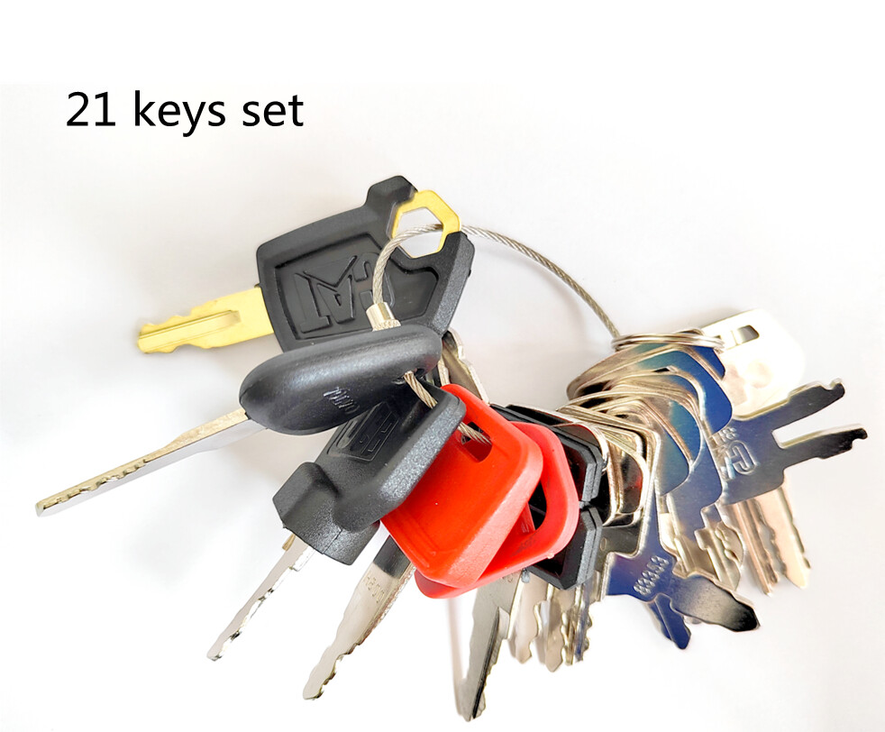21 Keys set for Case CAT Komatsu Bobcat Heavy Equipment Construction 21 Keys set for Case CAT Komatsu Bobcat Heavy Equipment Construction