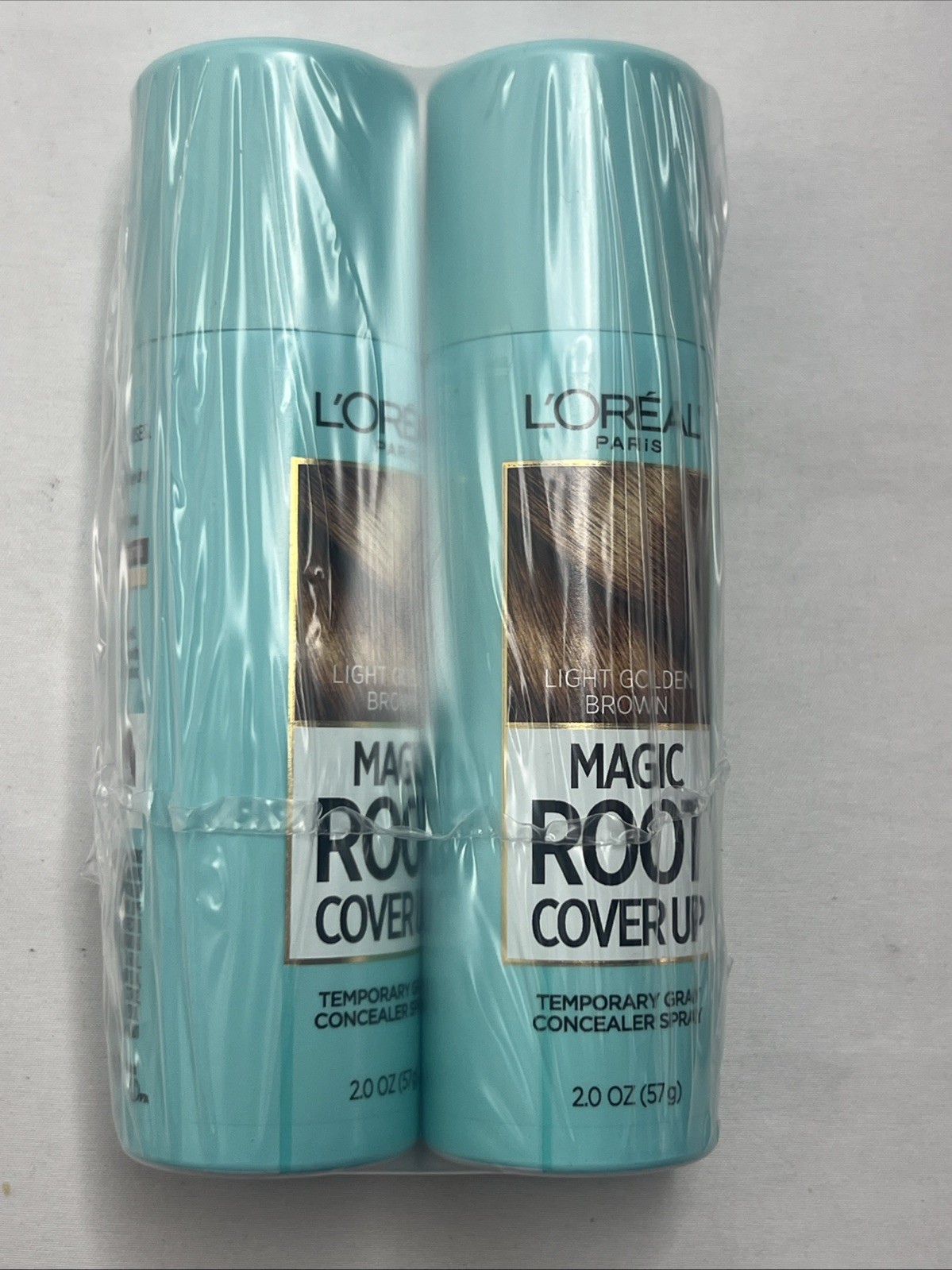 LOT OF 2 L’Oreal Magic Root Cover Up Concealer Spray Light Golden Brown 2 oz LOT OF 2 L’Oreal Magic Root Cover Up Concealer Spray Light Golden Brown 2 oz