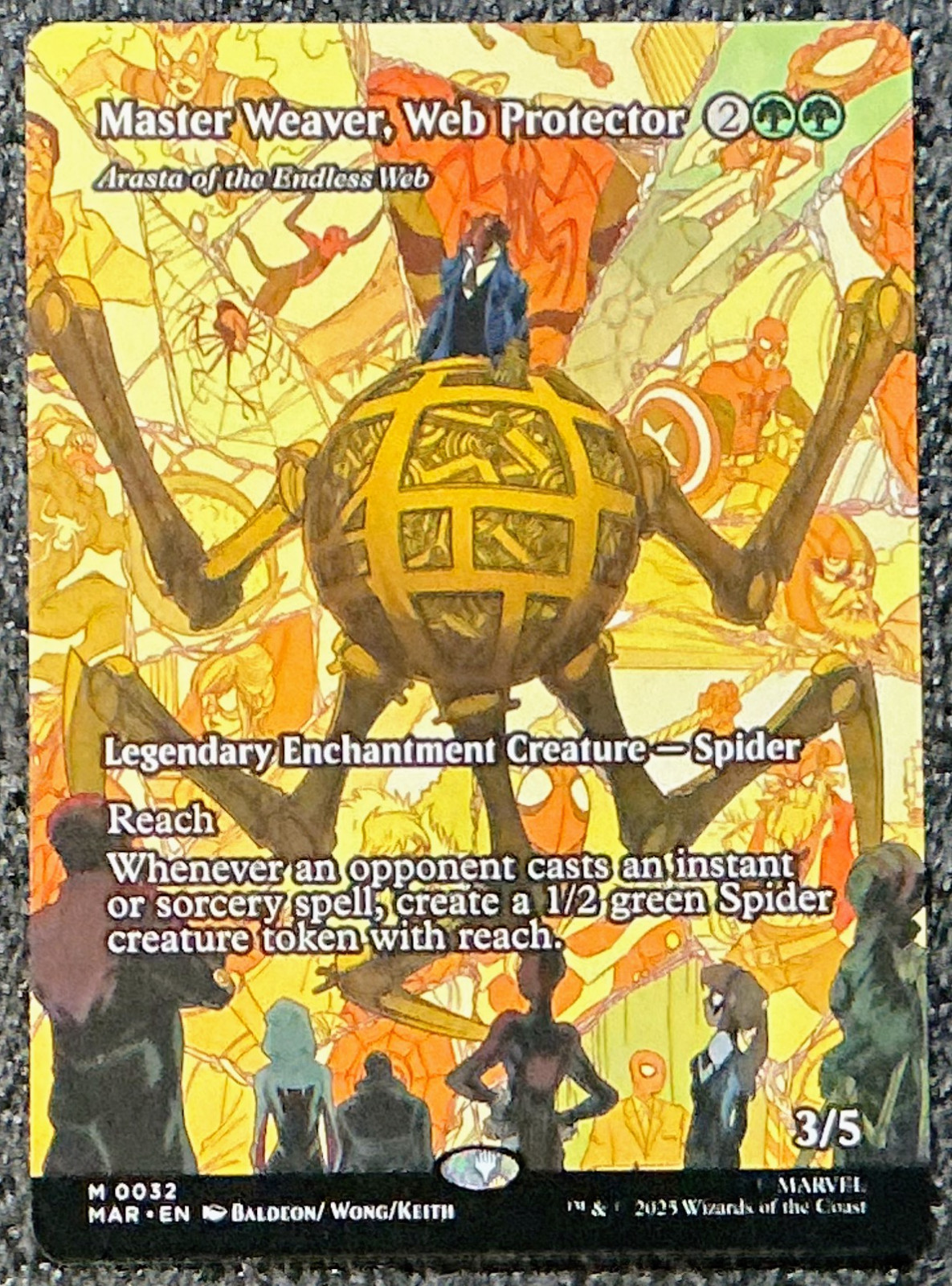 Master Weaver, Web Protector - Arasta of the Endless Web (0032) (Borderless)