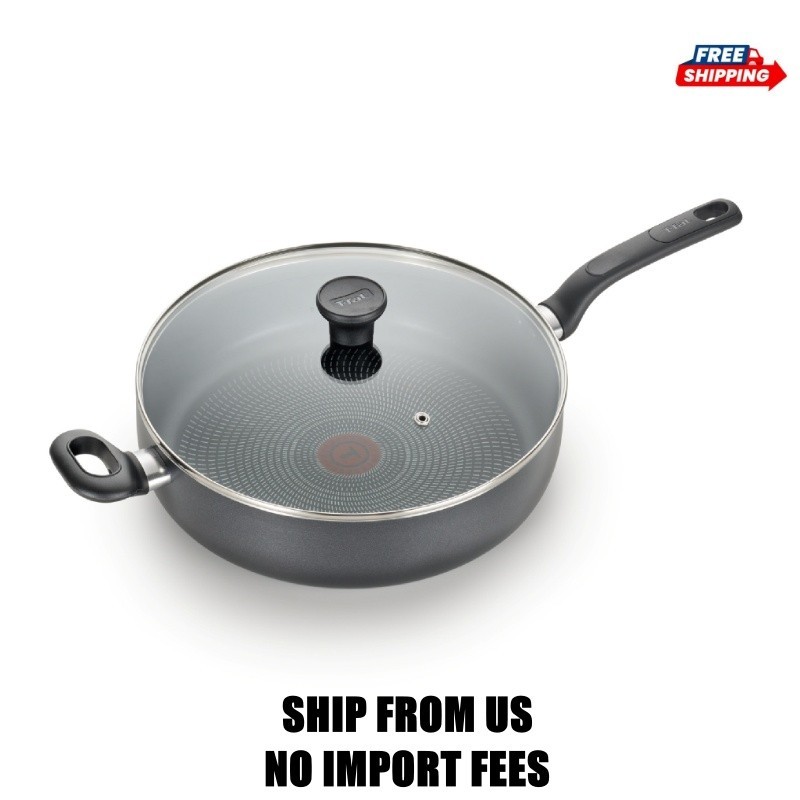 T-fal Easy Care Nonstick Cookware, Jumbo Cooker, 5 Quart, Grey T-fal Easy Care Nonstick Cookware, Jumbo Cooker, 5 Quart, Grey