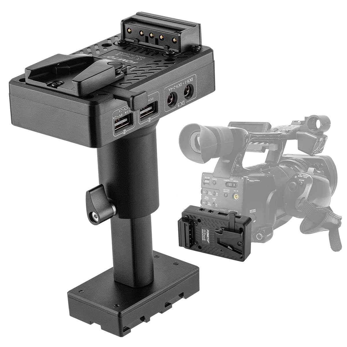 FOMITO BP-U90 U96 BP-U60 U30 Battery to V-Mount Plate Power Converter Adjustable FOMITO BP-U90 U96 BP-U60 U30 Battery to V-Mount Plate Power Converter Adjustable