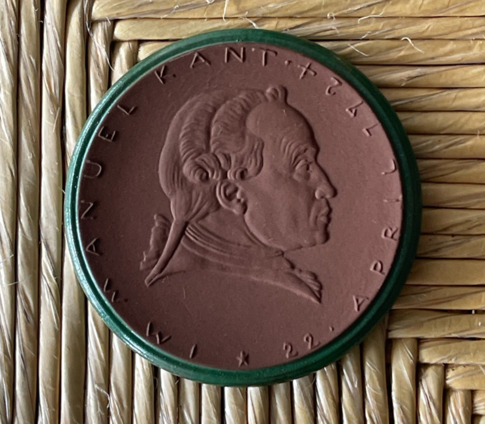 1924 Germany Konigsberg Porcelain Medal - Immanuel Kant L2
