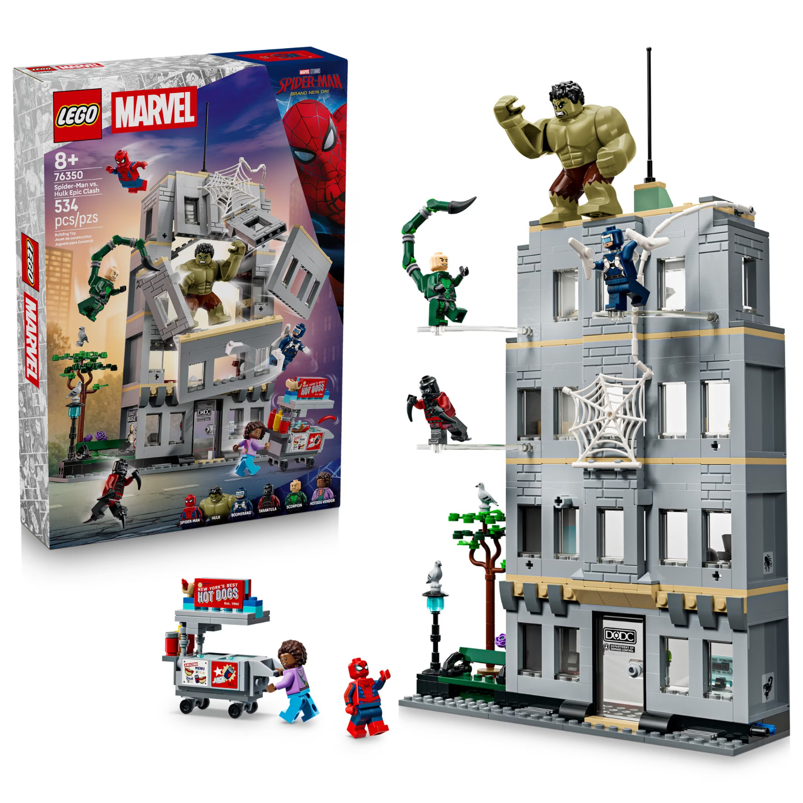 LEGO 8+ Marvel Spider-Man vs Hulk Epic Clash - Super Hero Toy 76350 (US STOCK)