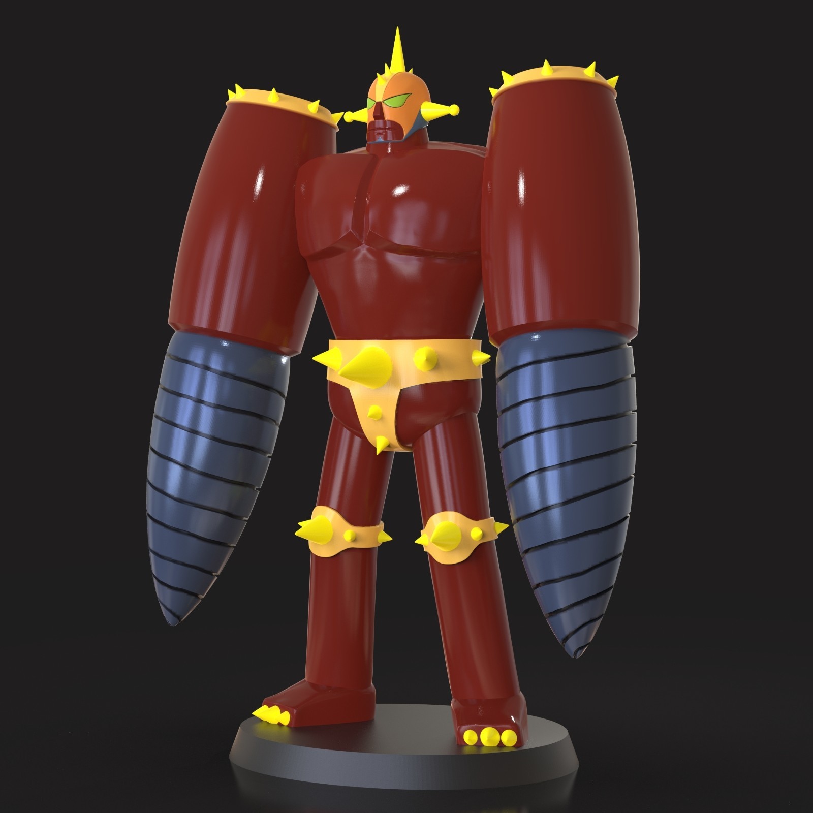 F. ART ACTION FIGURES 3D Mantes K9 Mazinger vs Devilman in Resin , no color