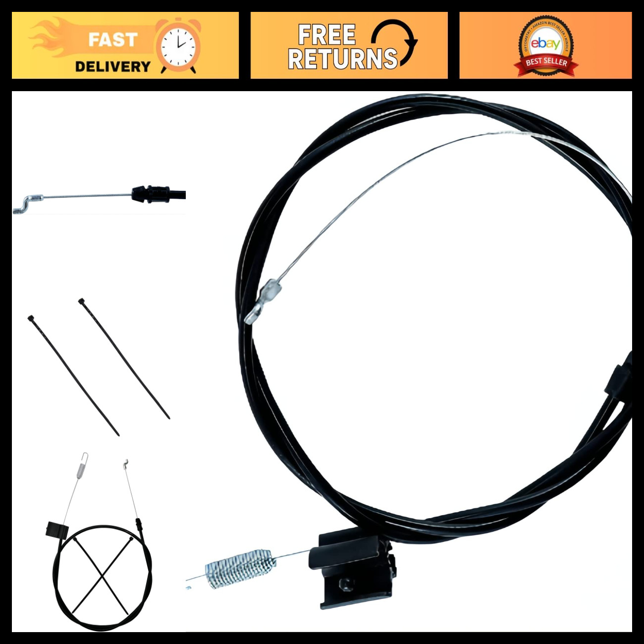 Drive Control Cable for MTD, Troy-Bilt, Yard Man, Husky - Replaces 746-04112A Drive Control Cable for MTD, Troy-Bilt, Yard Man, Husky - Replaces 746-04112A