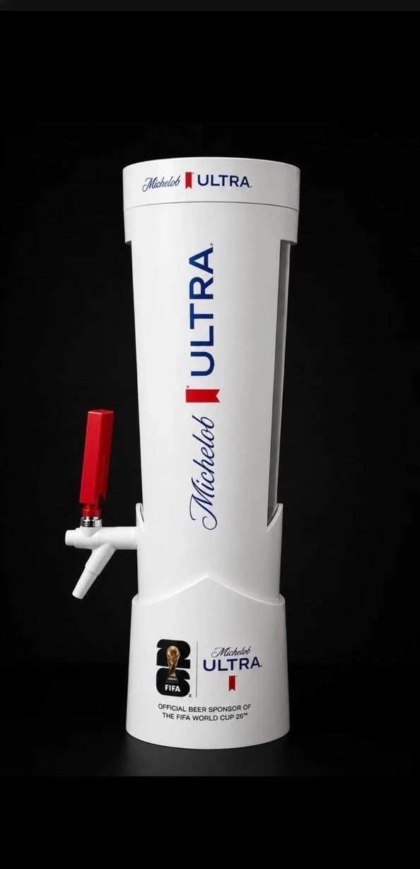 Michelob Ultra 100oz Beer Tower Dispenser “2026 World Cup Edition”
