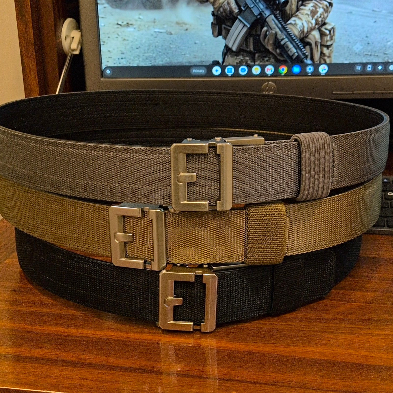 Kore Essentials Belts Lot Of 3, Quick Release Buckle