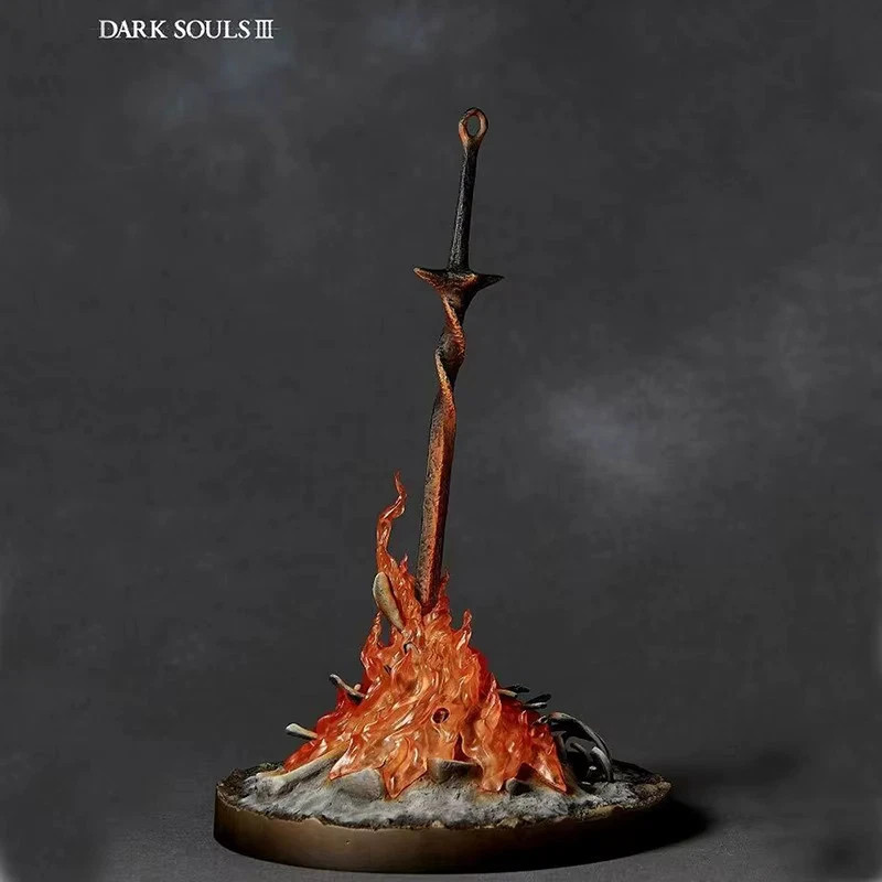 Dark Souls III Bonfire Collectible Figure –9-Inch Glowing Fire and Sword Display