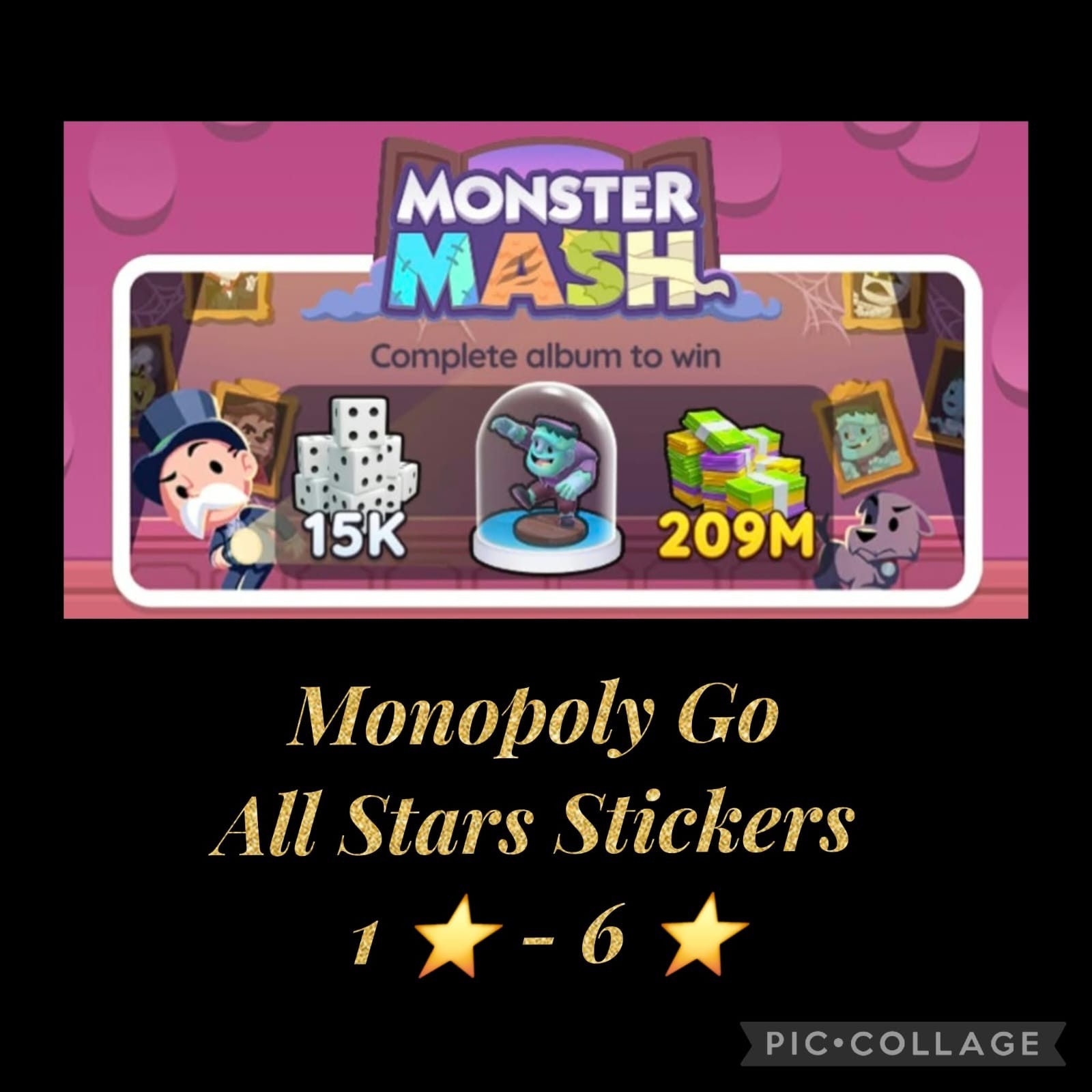 MoGo BONUS SET Stickers⚡For Monopoly_Go⚡Cheapest & Fastest US Seller⚡