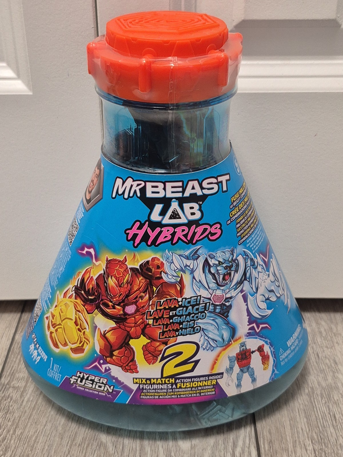 LAVA & ICE Mr. Beast Lab HYBRIDS 2 Hyper Fusion Mystery Mix & Match Figures 