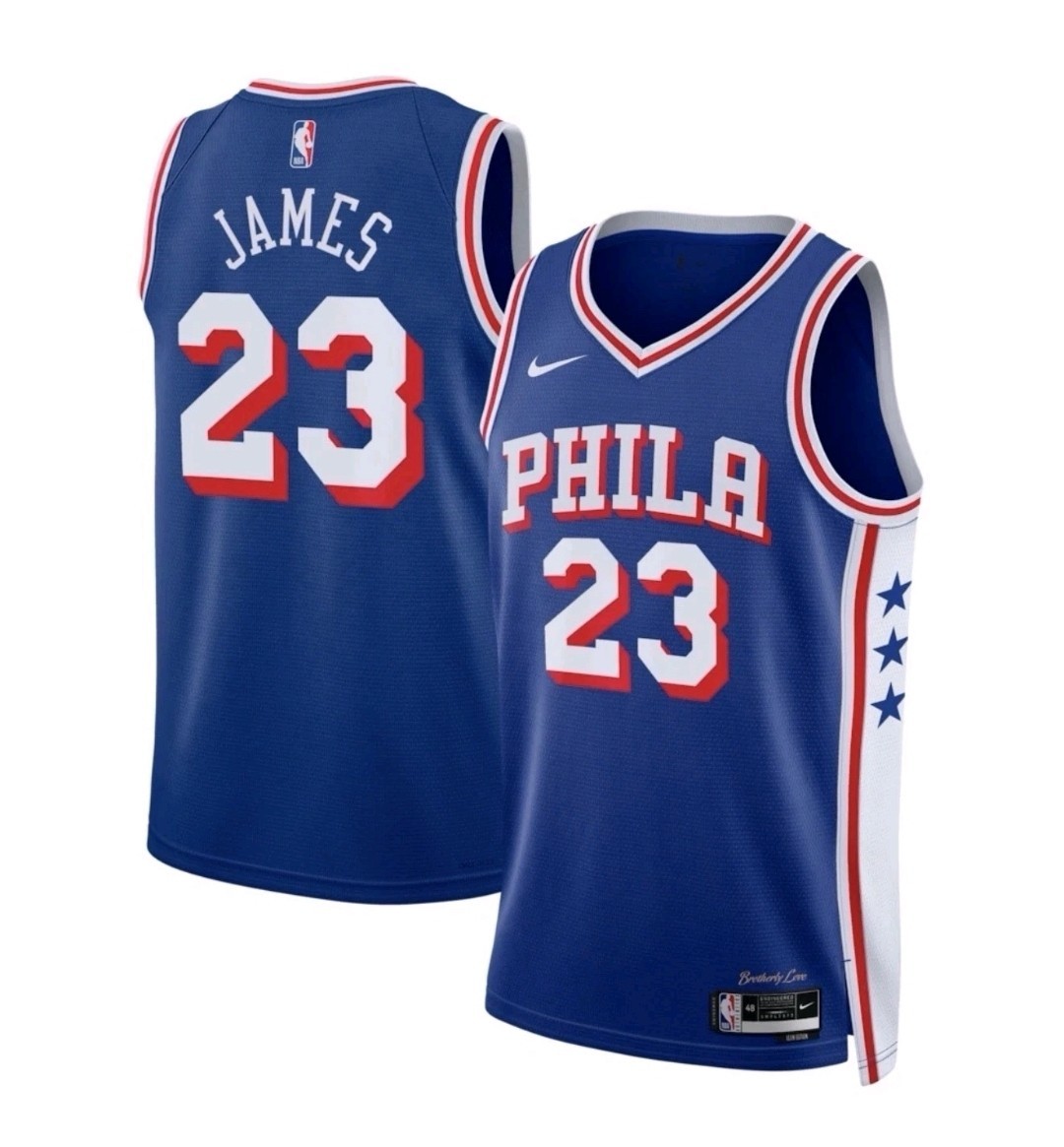 🔥 Lebron James 🔥 #23 76ers ICON EDITION 2026-27 Season Jersey (Royal) Men's XL 🔥 Lebron James 🔥 #23 76ers ICON EDITION 2026-27 Season Jersey (Royal) Men's XL