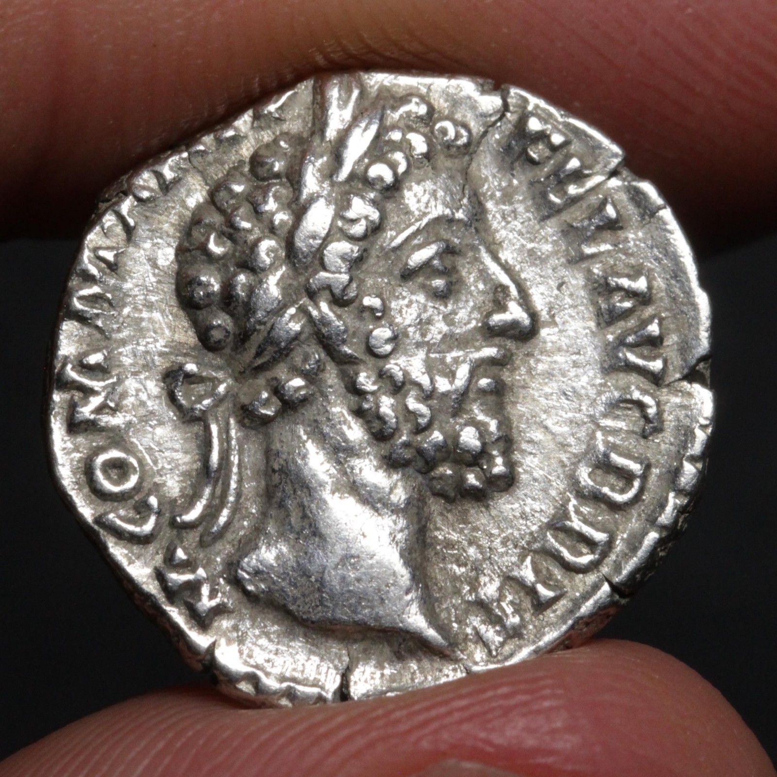 Emperor Commodus Denarius 186AD Ancient Roman Empire Silver Coin Jupiter Rome