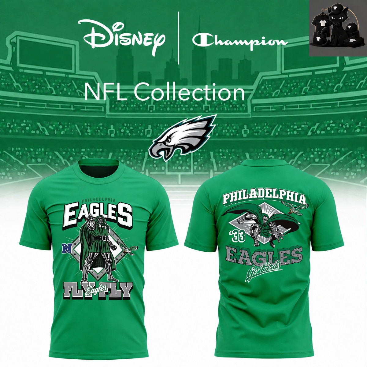 HOT Philadelphia Eagles x Marvel Dr Doom 2026 Graphic Fan Made T-Shirt HOT Philadelphia Eagles x Marvel Dr Doom 2026 Graphic Fan Made T-Shirt