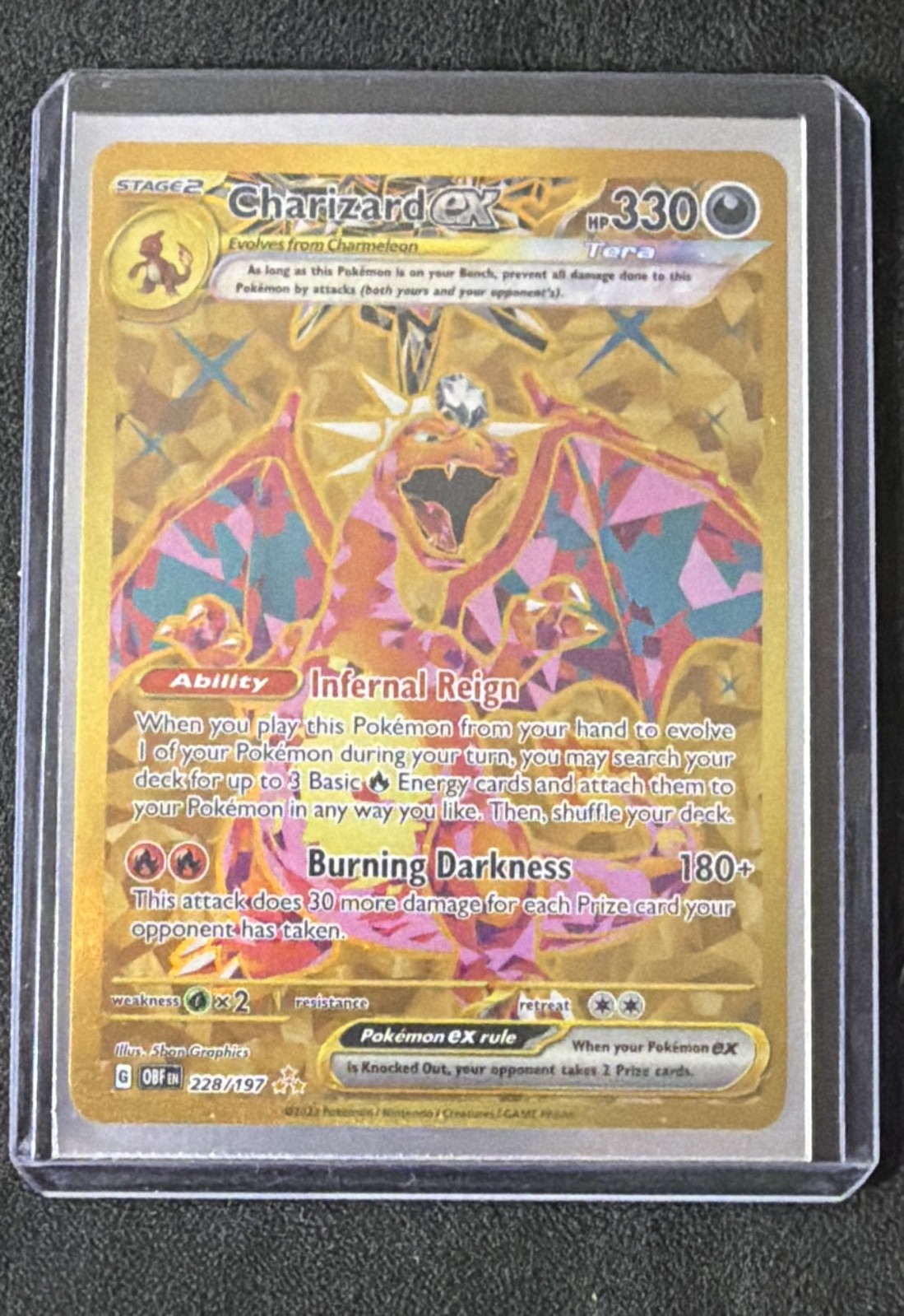 Charizard ex 228/197 SV03: Obsidian Flames Holo Charizard ex 228/197 SV03: Obsidian Flames Holo