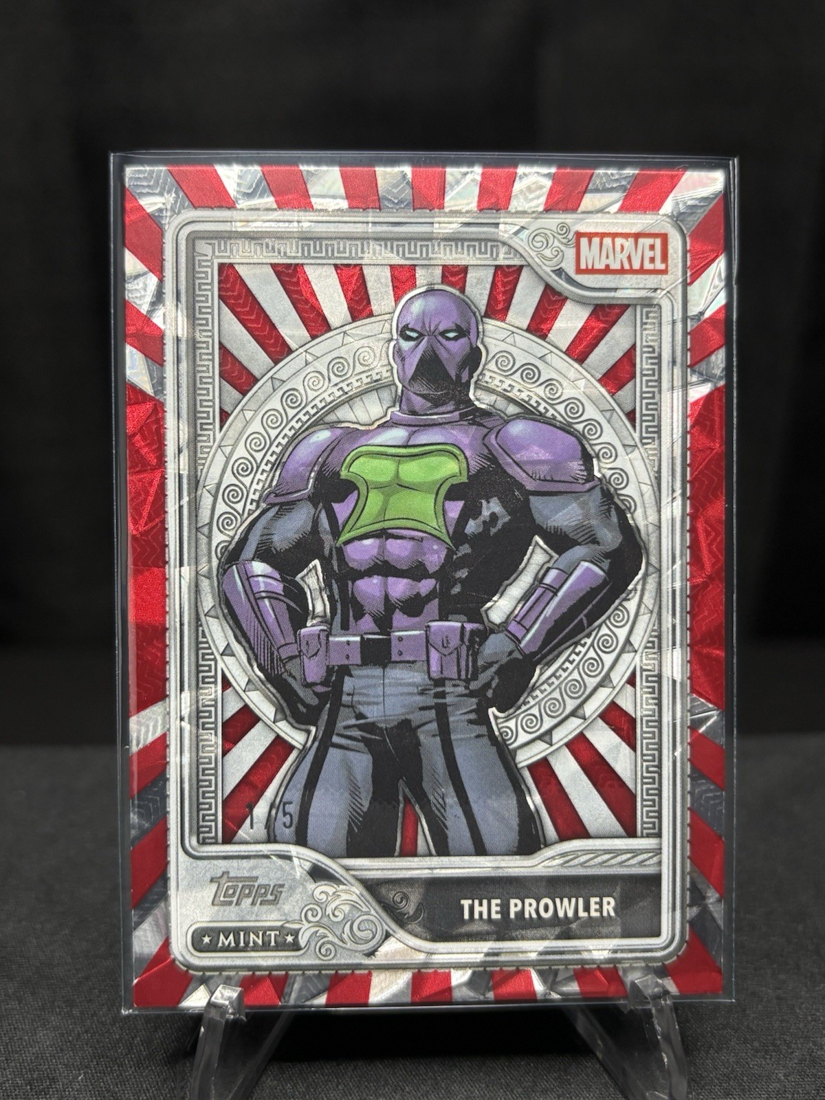 Topps 2026 Mint Marvel The Prowler Red 1/5 Alpha Topps 2026 Mint Marvel The Prowler Red 1/5 Alpha