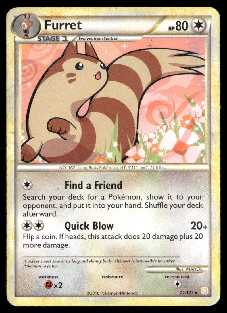 HeartGold SoulSilver #21/123 Furret HeartGold SoulSilver #21/123 Furret