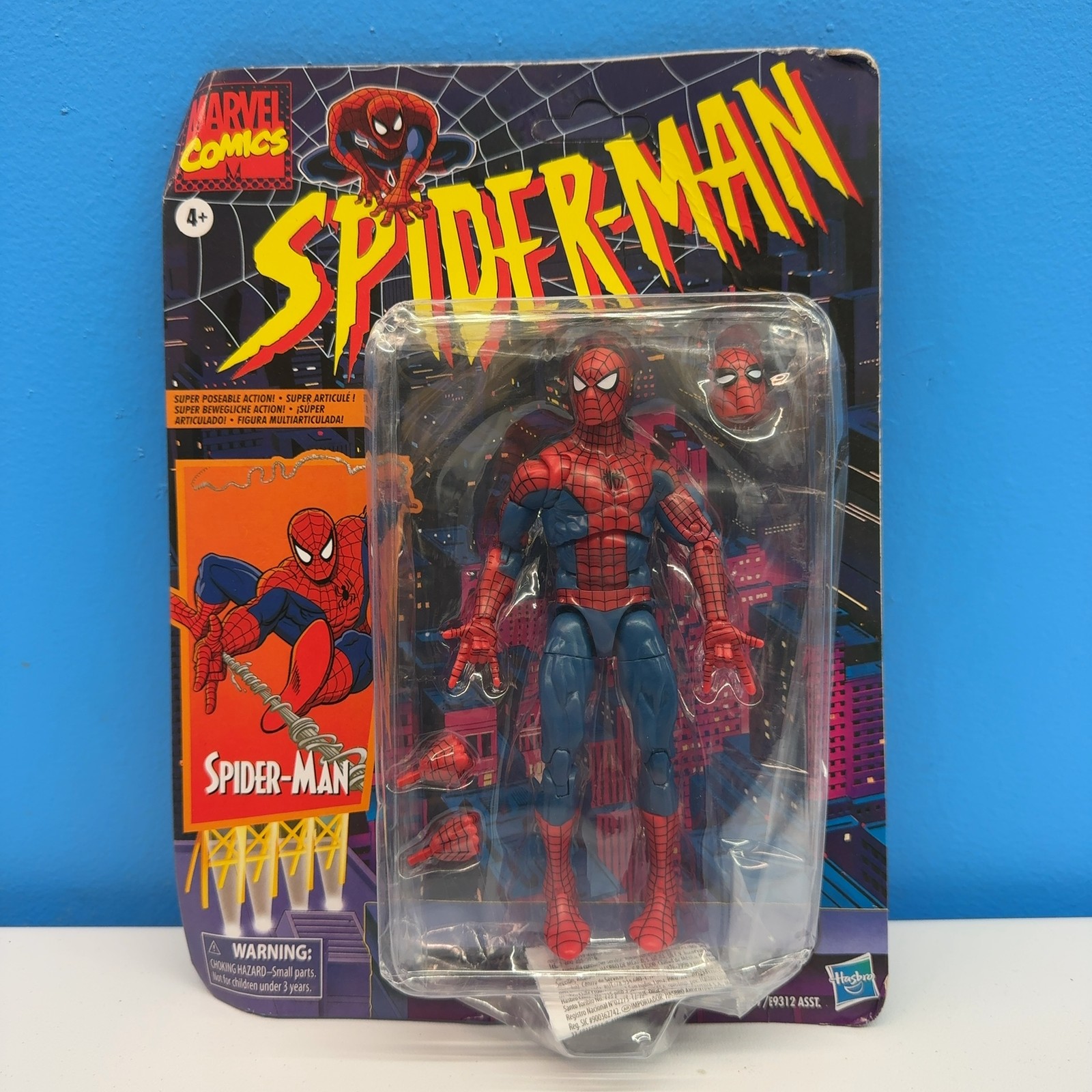 Hasbro Marvel Legends Spider-Man Retro Action Figure (Blister package squished) Hasbro Marvel Legends Spider-Man Retro Action Figure (Blister package squished)