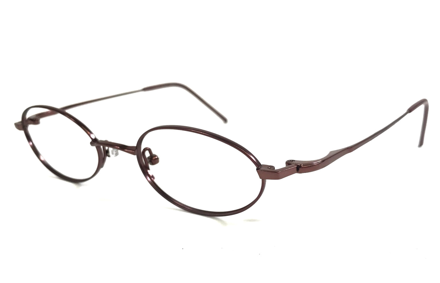 Vintage a/p Lab Eyeglasses Frames a/p-42 1.BUR Brown Wire Rim Titanium 48-20-143 Vintage a/p Lab Eyeglasses Frames a/p-42 1.BUR Brown Wire Rim Titanium 48-20-143