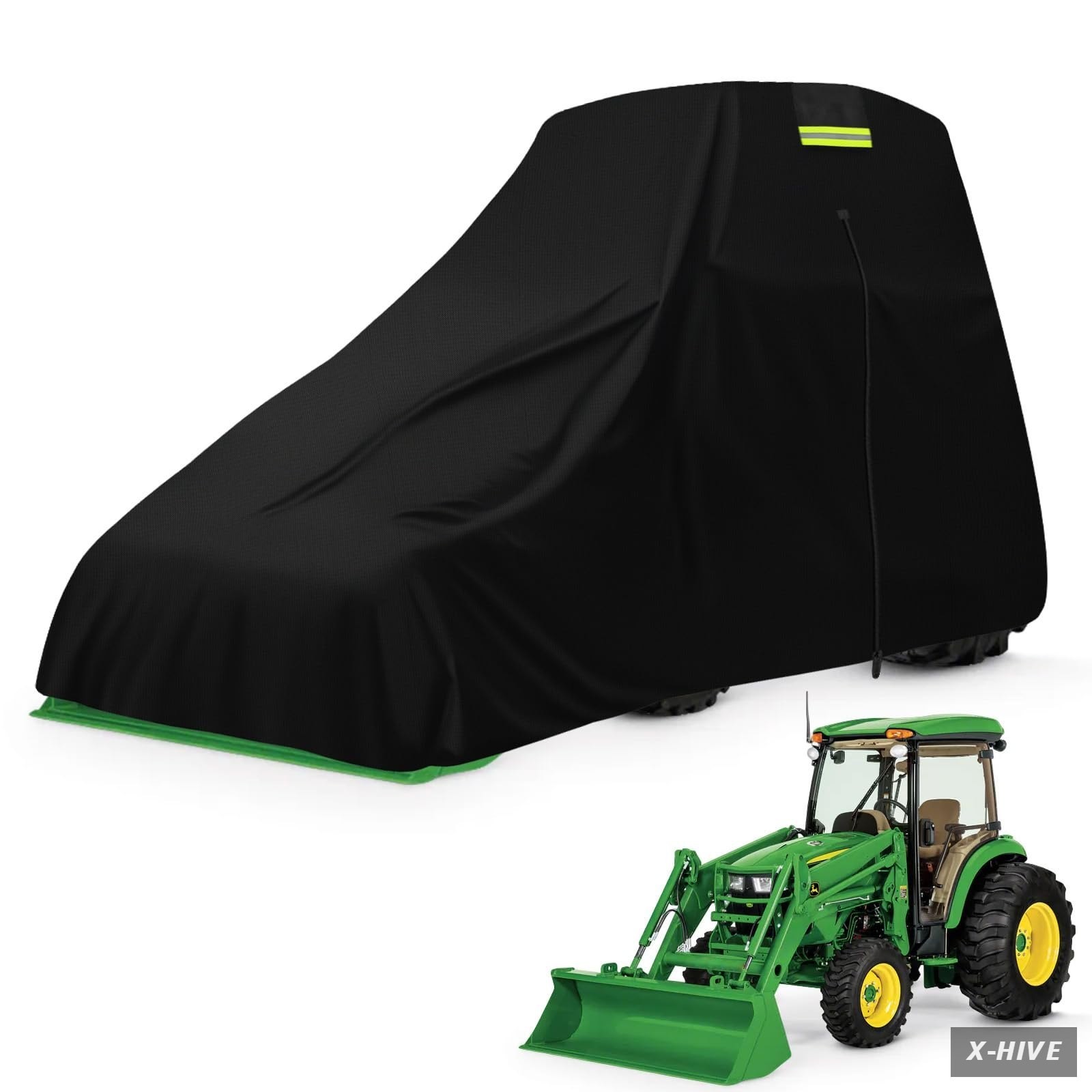 Waterproof Tractors Cover Fit Most Campact Tractor with Cabin and Front Loade